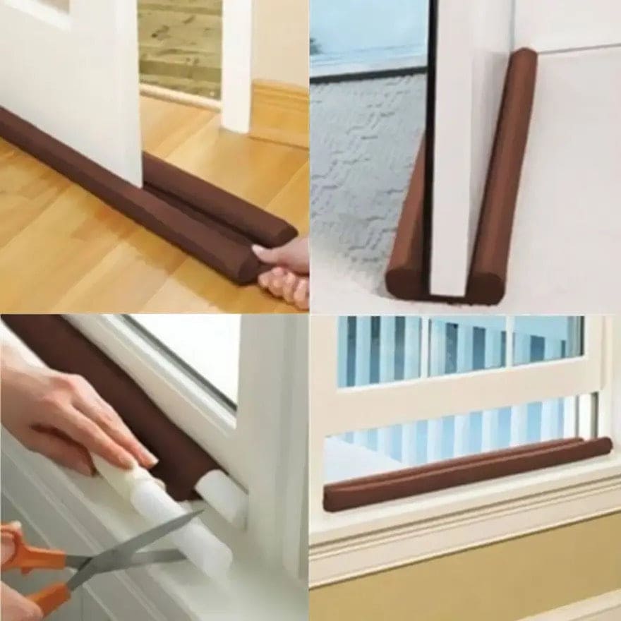 Dust Stopper, Twin Guard Air Insulator, Flexible Door Bottom Seal Strip Dust Stopper, Twin Guard Air Insulator, Flexible Door Bottom Seal Strip